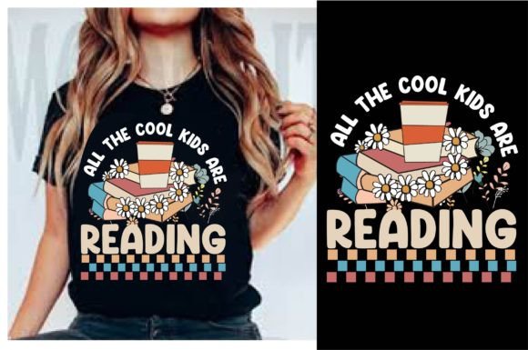 All the Cool Kids Are Reading Retro SVG