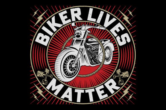 Biker Lives Matter Motorcycle T-Shirt Graphics & T-Shirt Designs