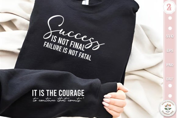 Positive Quotes Sleeve Sweatshirt SVG Graphics